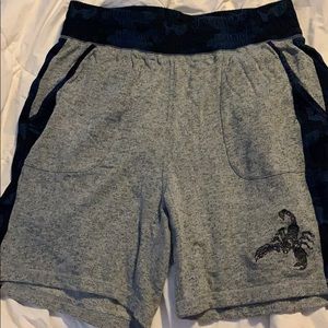 Robert Graham Sweat Shorts - Gray w/ Camo Trim